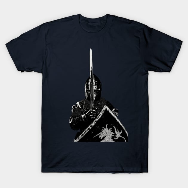 Medieval Knight #2 T-Shirt by GrizzlyVisionStudio